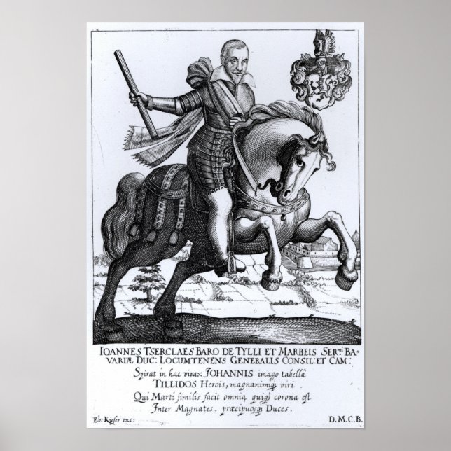 Johann Tsercles, Graf von Tilly Poster (Framsidan)