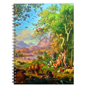 Johann Wenzel Peter Adam och Kväll i Eden Garden Anteckningsbok