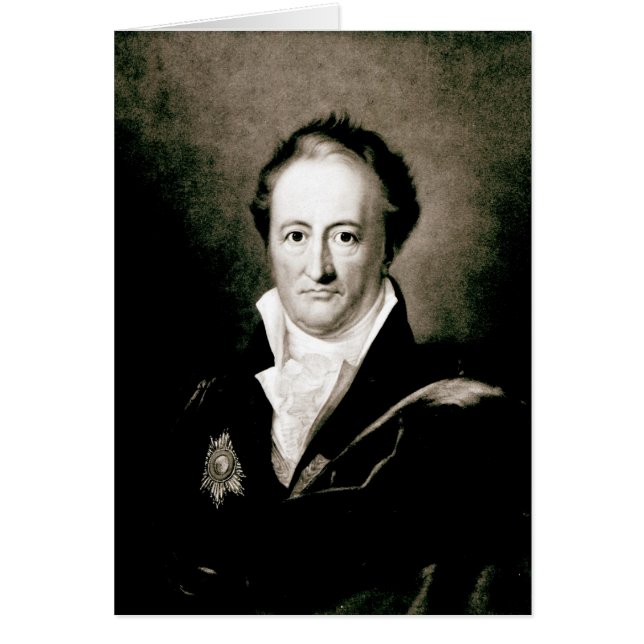 Johann Wolfgang Goethe Hälsningskort (Framsidan)