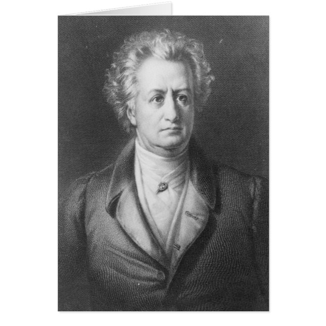 Johann Wolfgang Goethe Hälsningskort (Framsidan)