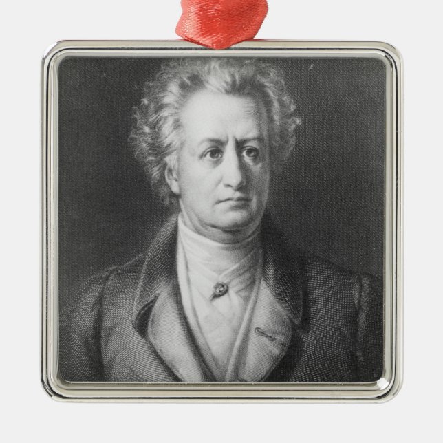Johann Wolfgang Goethe Julgransprydnad Metall (Framsidan)