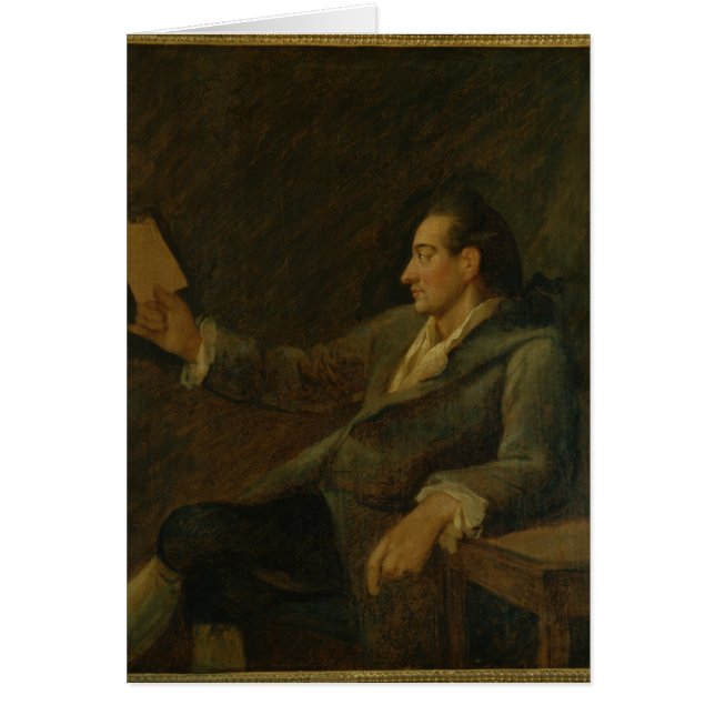 Johann Wolfgang Von Goethe 1775 Hälsningskort (Framsidan)