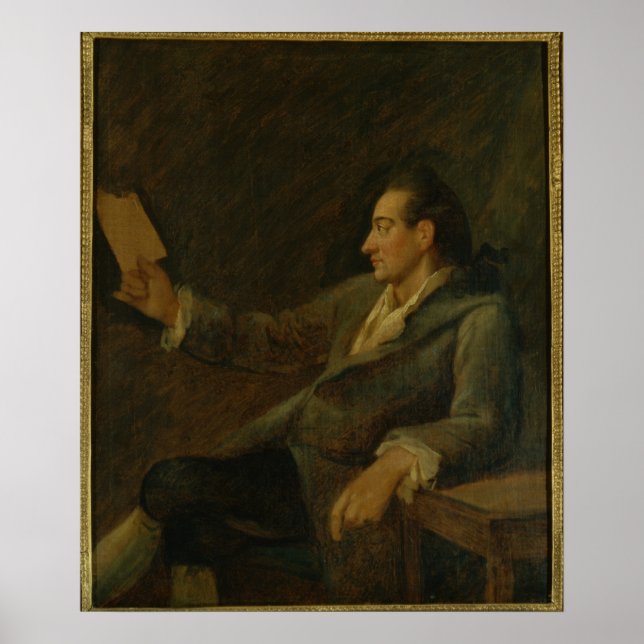 Johann Wolfgang von Goethe 1775 Poster (Framsidan)