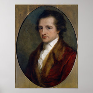 Johann Wolfgang von Goethe 1775 Poster