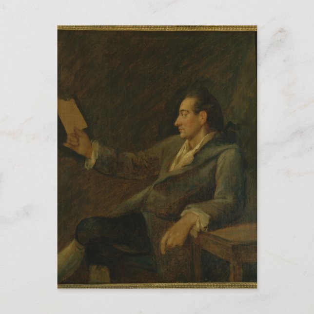 Johann Wolfgang von Goethe 1775 Vykort (Framsida)