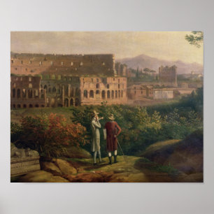 Johann Wolfgang von Goethe besökte Poster