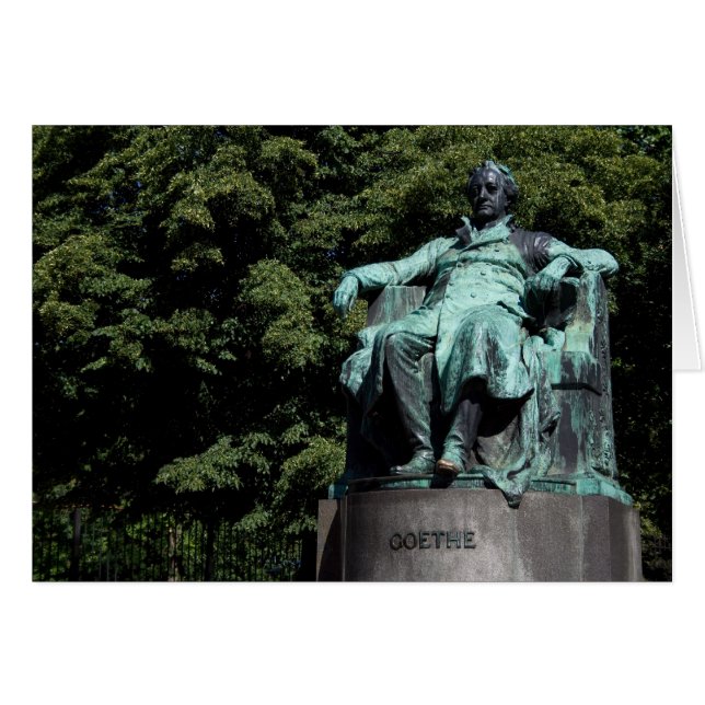 Johann Wolfgang von Goethe Hälsningskort (Framsidan Horizontal)