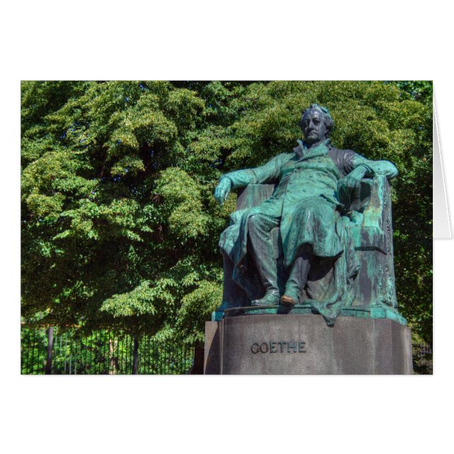 Johann Wolfgang von Goethe Hälsningskort (Framsidan Horizontal)