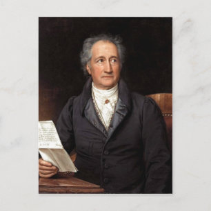 Johann Wolfgang von Goethe im 70. Lebensjahr, gema Vykort