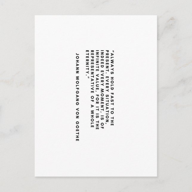 Johann Wolfgang Von Goethe Postcard Vykort (Framsida)