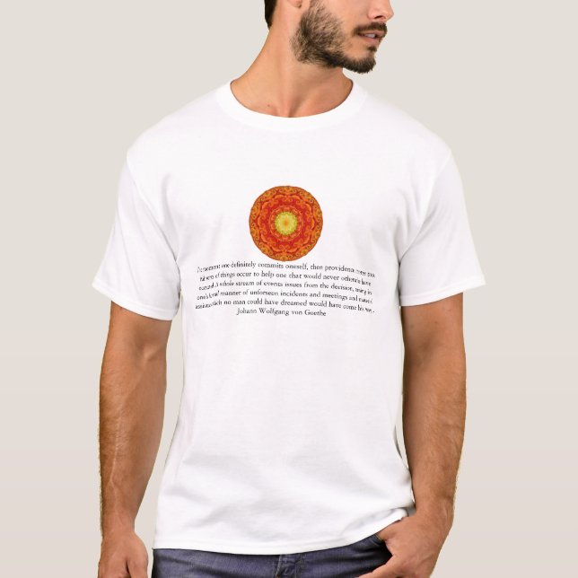 Johann Wolfgang Von Goethe QUOTATION Tee (Framsida)