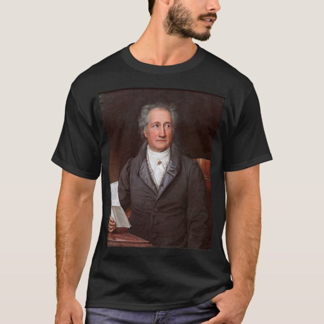 Johann Wolfgang Von Goethe T Shirt (Framsida)