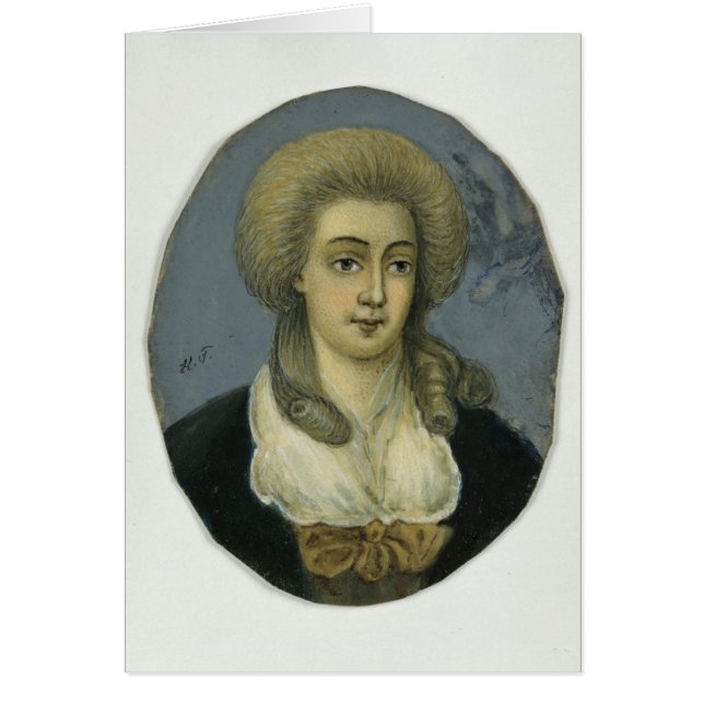 Johanna Elisabet Mencken Hälsningskort (Framsidan)