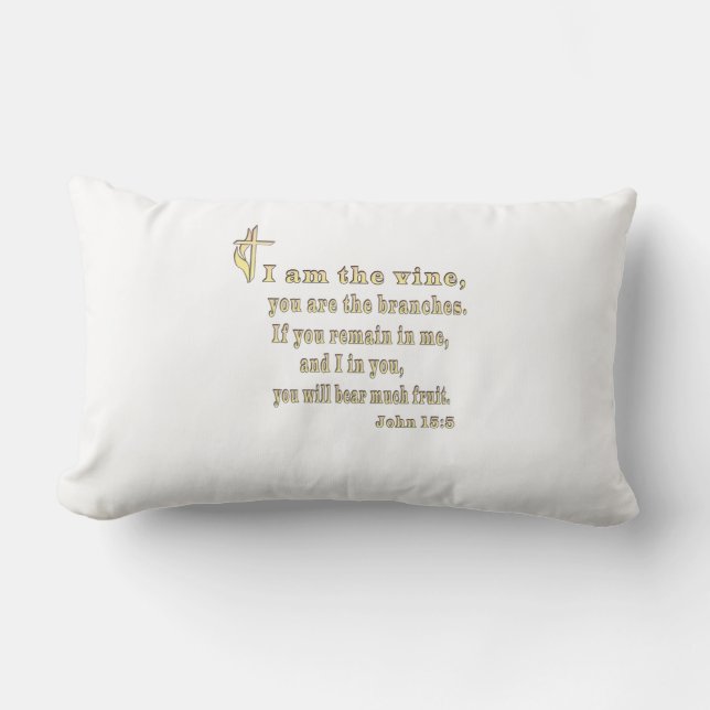 Johannes 15:5  lumbarkudde (Framsida)