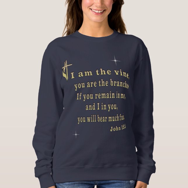 Johannes 15:5  t shirt (Framsida)