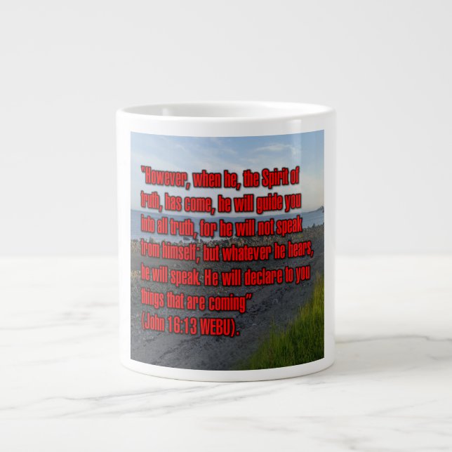 Johannes 16:13 WEBU Mug Jumbo Mugg (Framsidan)