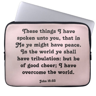 Johannes 16:33 laptop fodral