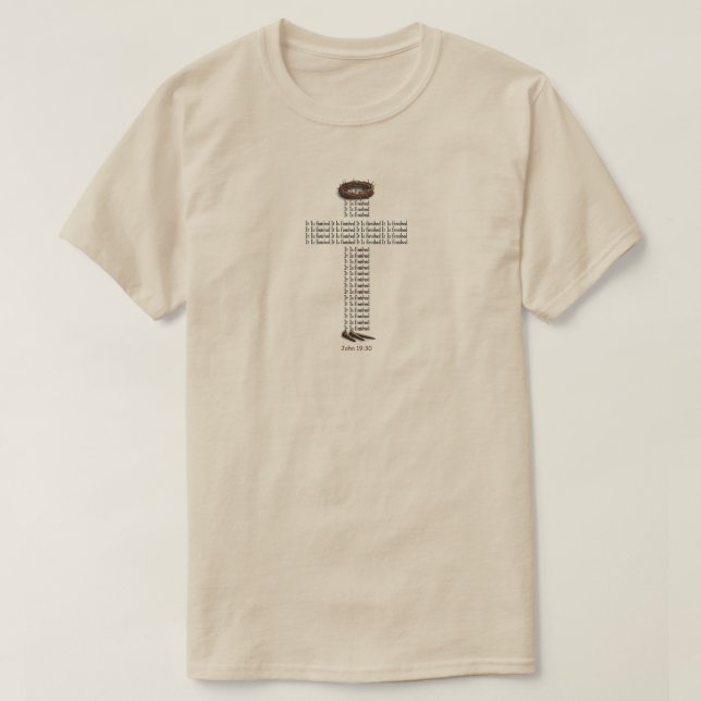 "Johannes 19:30" (2) T-Shirt (Design framsida)