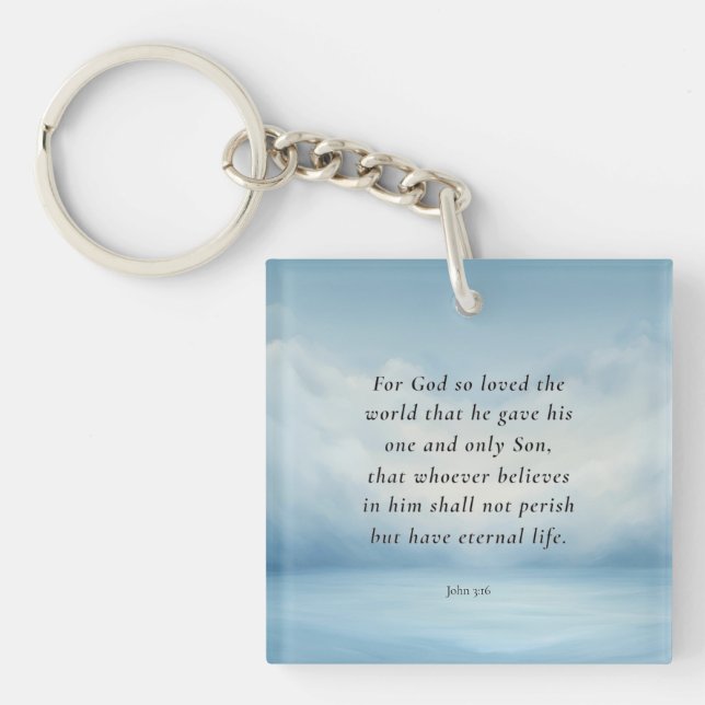 Johannes 3:16 Bibelvers Bild (Framsidan)