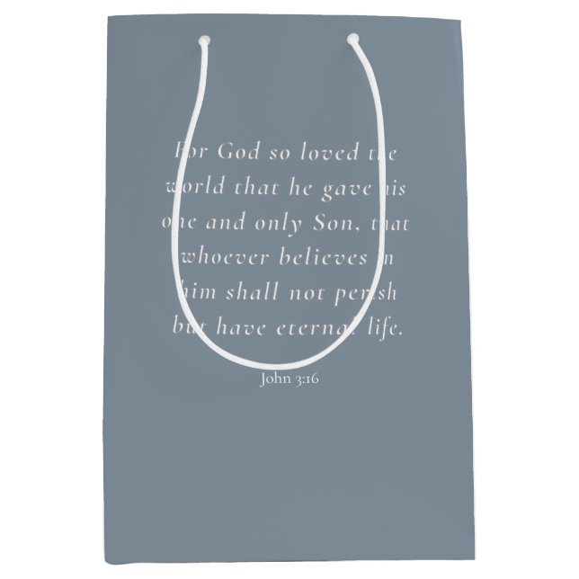Johannes 3:16 Bibelvers Bild (Framsidan)