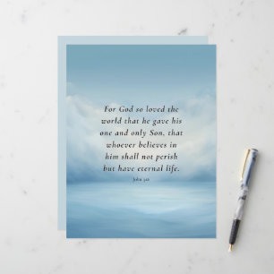 Johannes 3:16 Bibelvers Bild