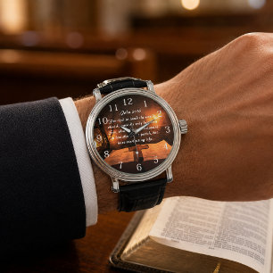 Johannes 3:16 Gud älskade världen så glödande lykt Armbandsur