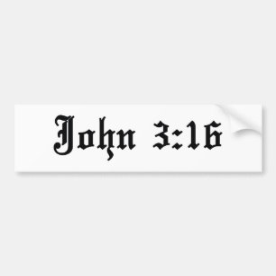 johannes 3:16 kristen bibelvers bildekal