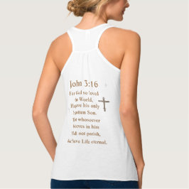 Johannes 3:16 linne med racerback