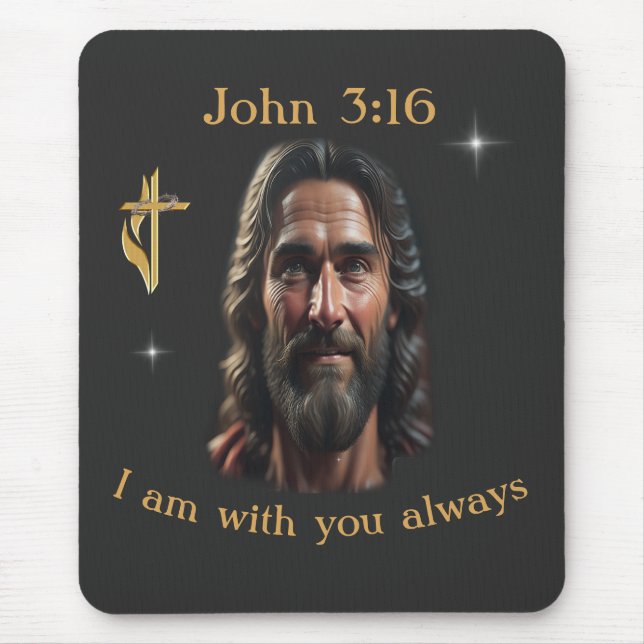 Johannes 3:16 musmatta (Framsidan)