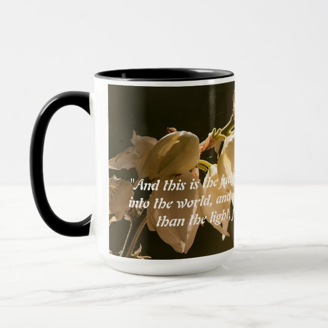 Johannes 3:19 mugg (Vänster)