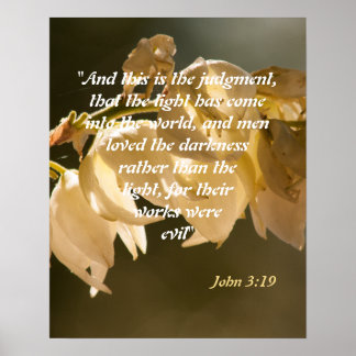 Johannes 3:19 poster