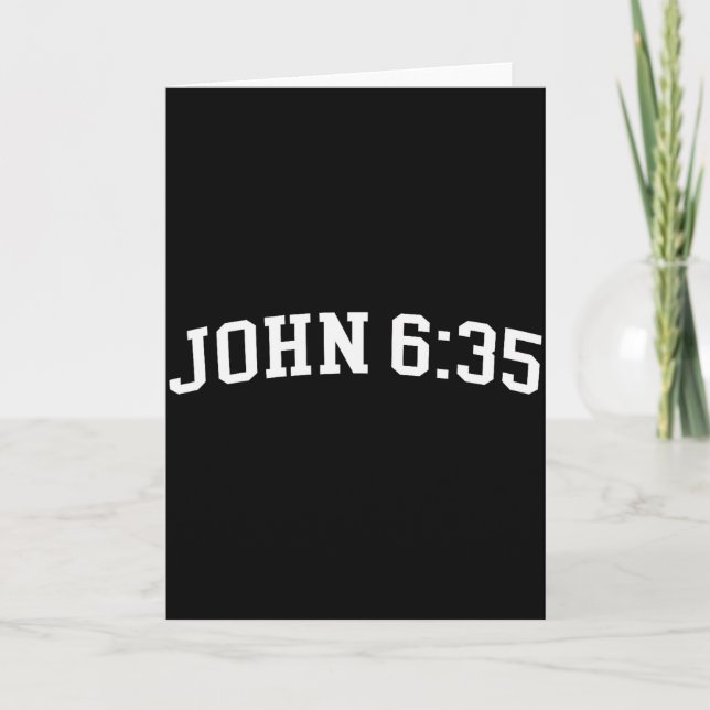 Johannes 6 35  kort (Framsida)