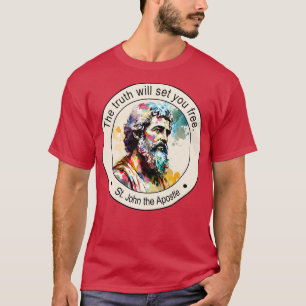 Johannes Apostle-Religiösan citerar Gift inspirin T Shirt