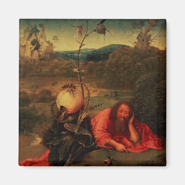 Johannes Baptist i Meditation Magnet (Framsidan)