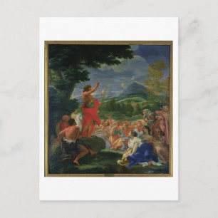Johannes Baptist Preaching, målad före 169 Vykort