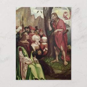 Johannes, baptist predikar före Herod Vykort