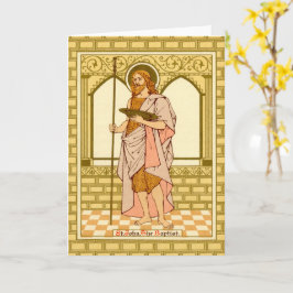 Johannes Baptist (RLS 06) Blankt gratulationskort Kort