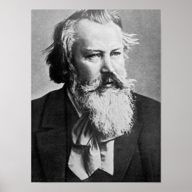 Johannes Brahms, 1879 Poster (Framsidan)