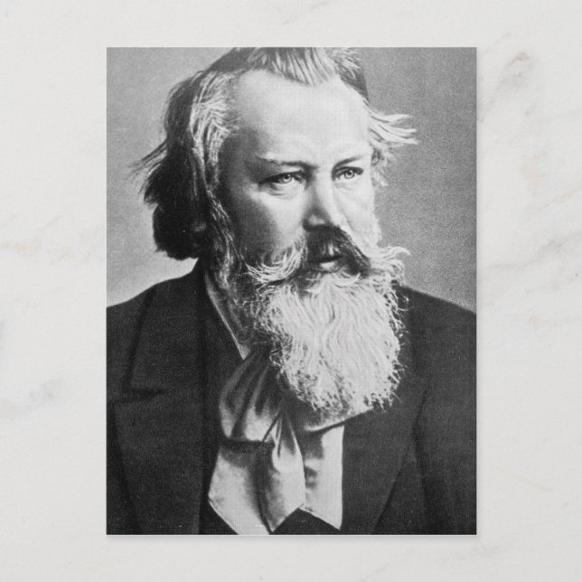 Johannes Brahms, 1879 Vykort (Framsida)