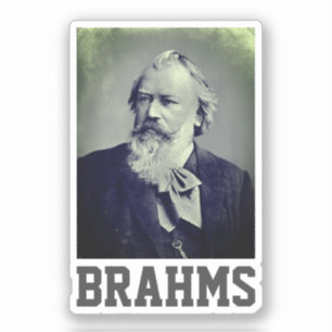 Johannes Brahms (1889) Klistermärken