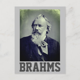 Johannes Brahms (1889) Vykort