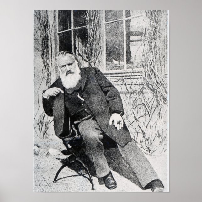 Johannes Brahms, 1897 Poster (Framsidan)