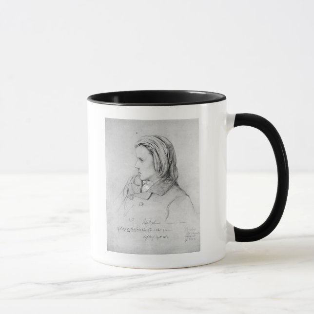 Johannes Brahms åldrades tjugo, 1853 Mugg (Höger)