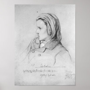 Johannes Brahms åldrades tjugo, 1853 Poster