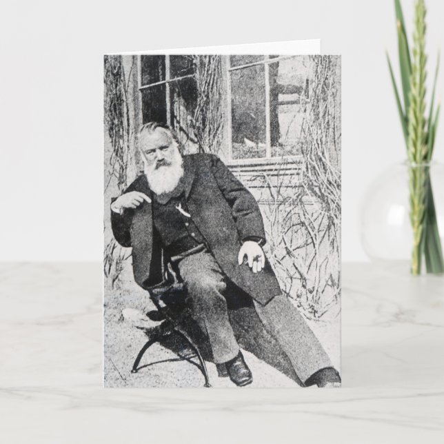 Johannes Brahms c.1897 Kort (Framsida)