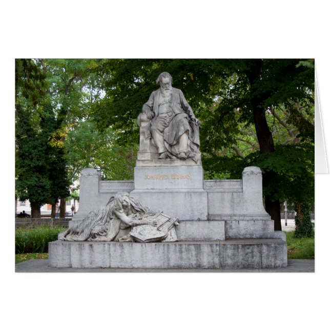 Johannes Brahms Hälsningskort (Framsidan Horizontal)