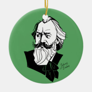 Johannes Brahms Julgransprydnad Keramik