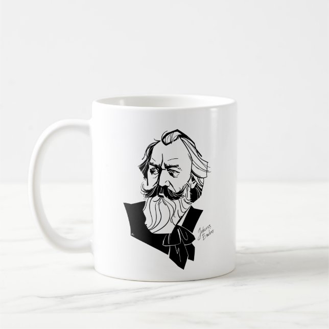 Johannes Brahms Kaffemugg (Vänster)