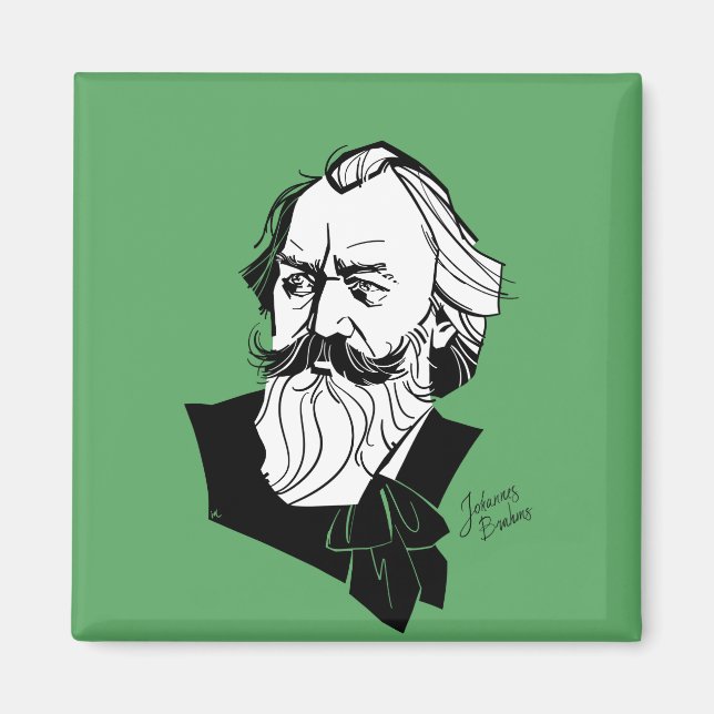 Johannes Brahms Magnet (Framsidan)
