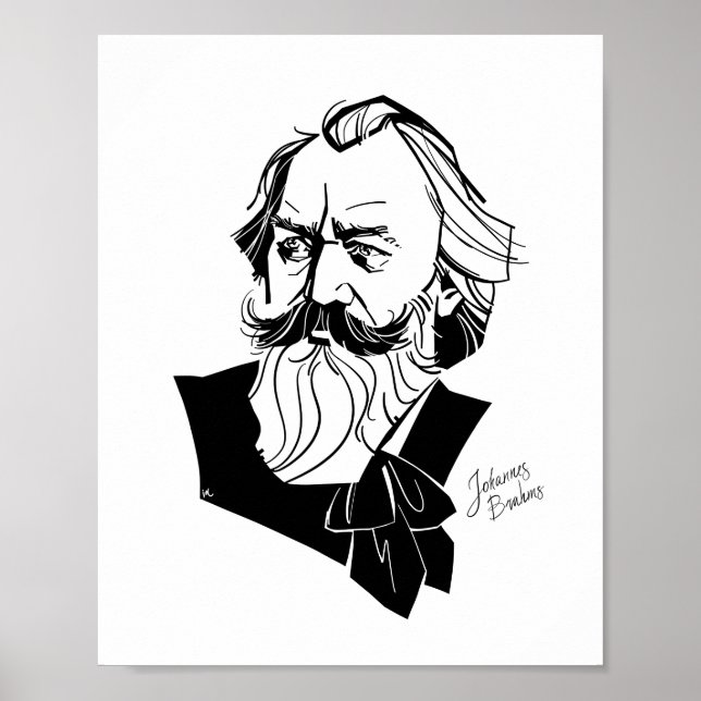 Johannes Brahms Poster (Framsidan)